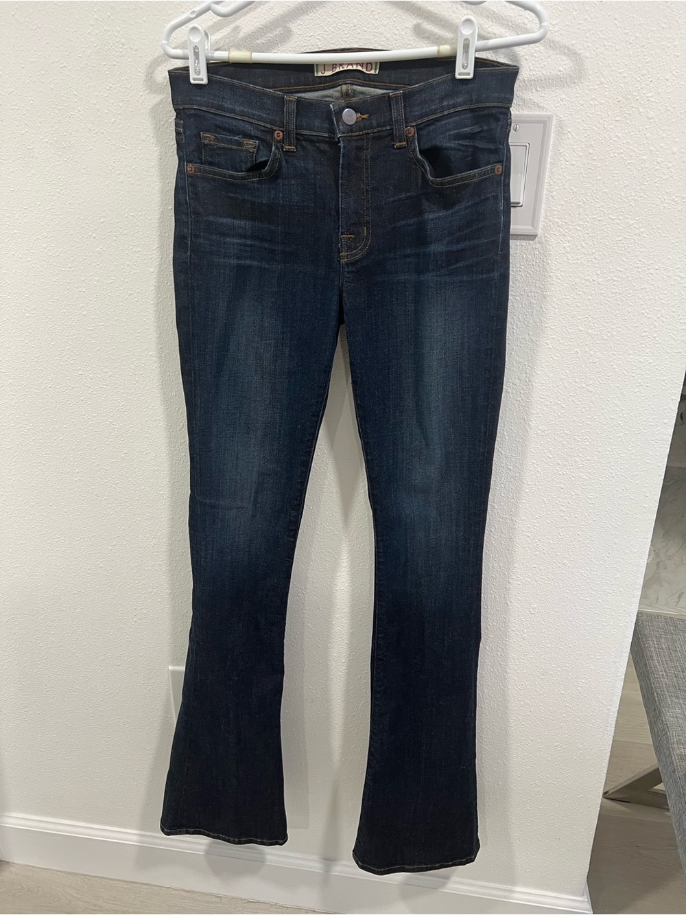 J Brand Dark Indigo Flare Jeans
